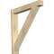 Ekena Millwork Traditional Block Rough Sawn Outlooker, Douglas Fir, 6"W x 38"D x 38"H OUT06X38X38TRA05RDF - alternate 1